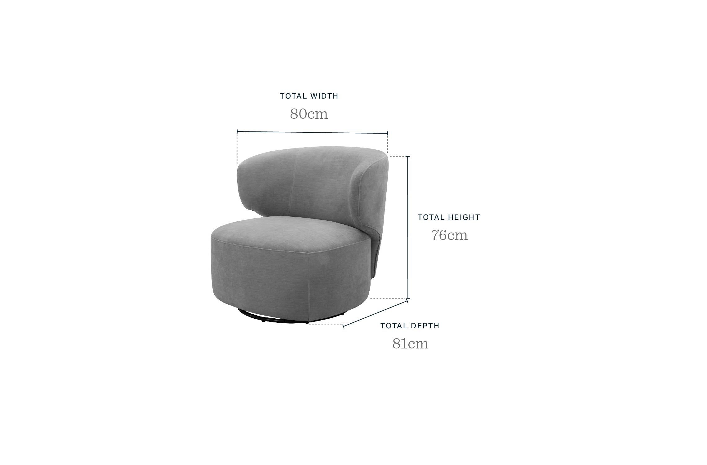 Landon natural fabric swivel accent chair