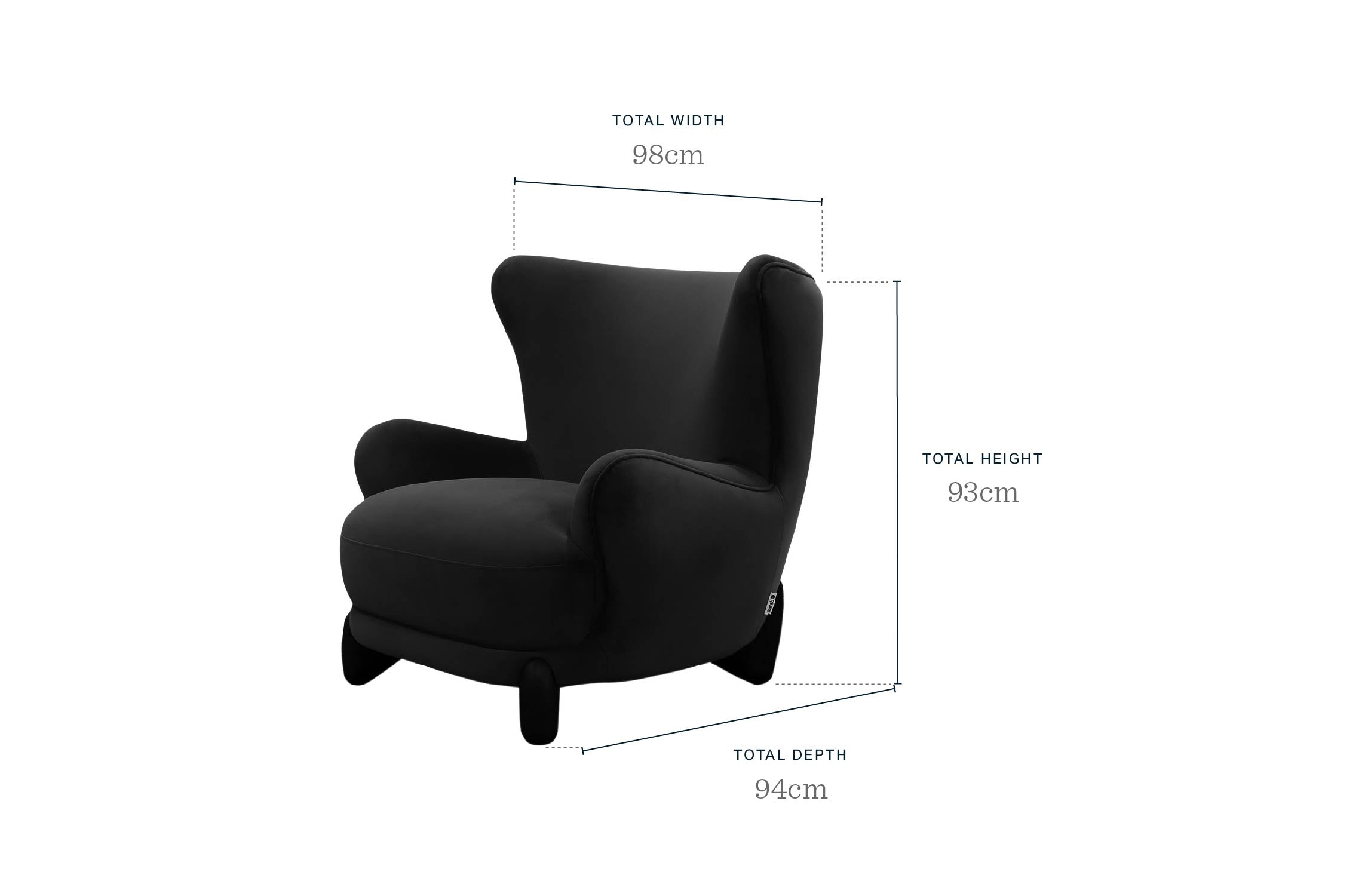 Harlan olive green velvet accent chair