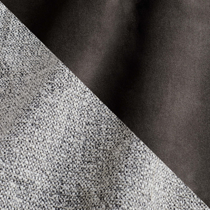 Salt and Pepper Chunky Chenille and Dark Chocolate Signature Velvet