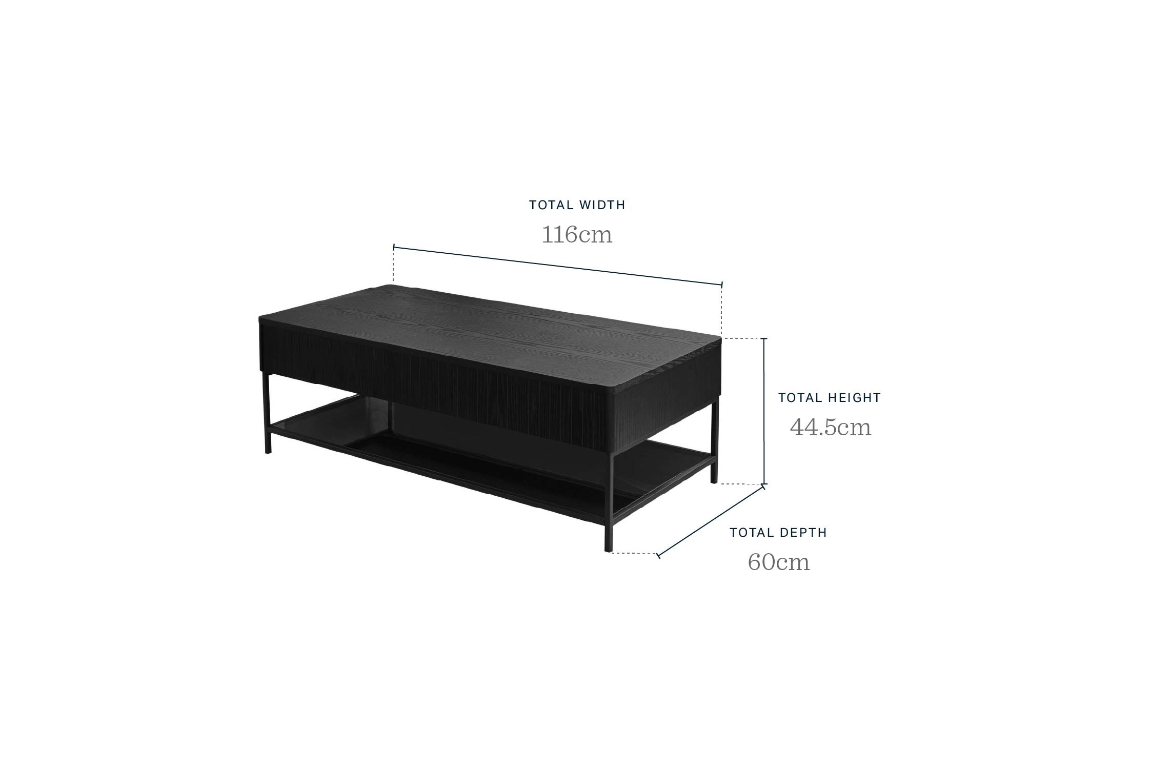 Toronto Dark Ash Coffee Table