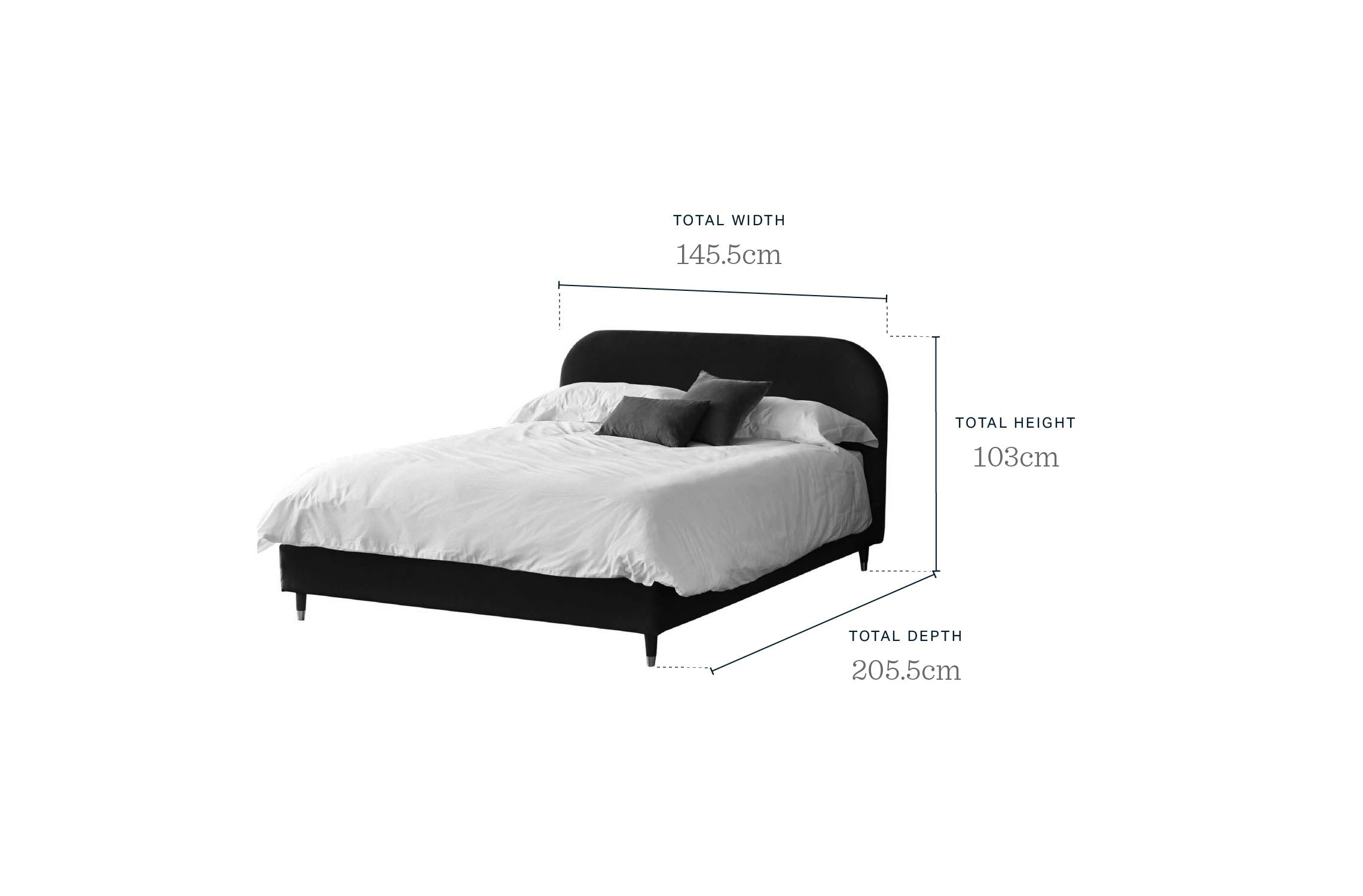 Hampton natural soft boucle double bed