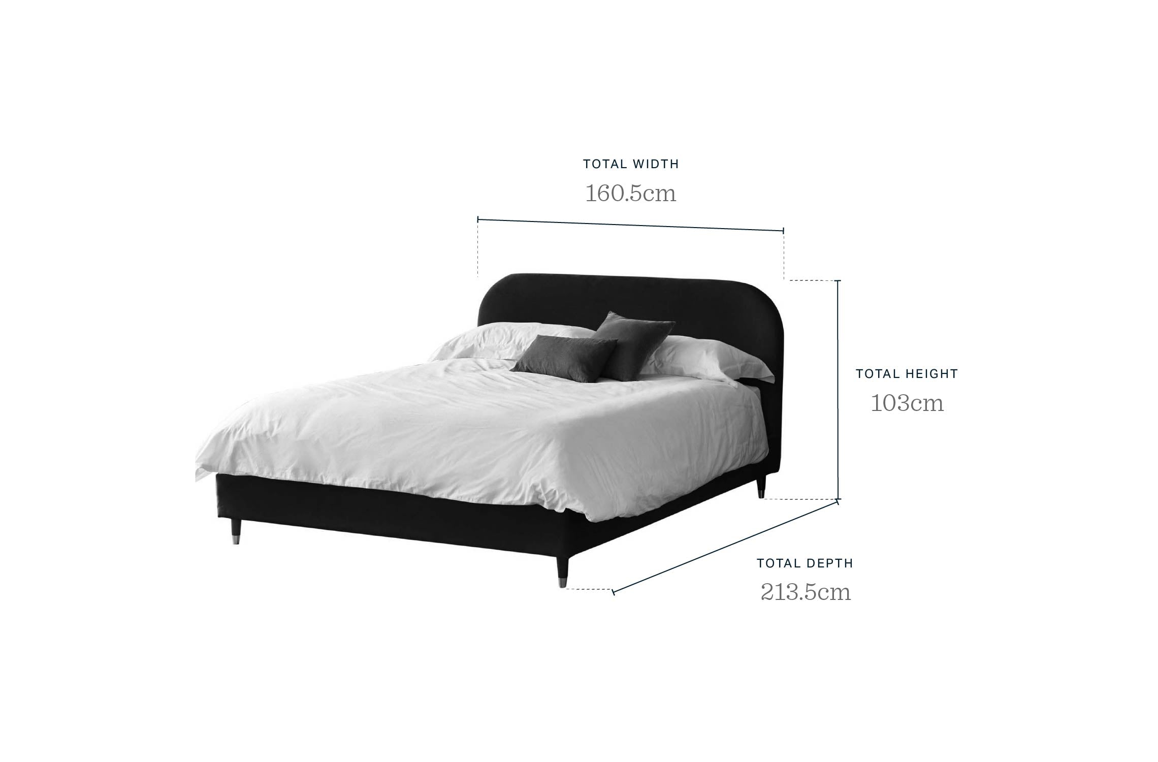 Hampton natural soft boucle king bed