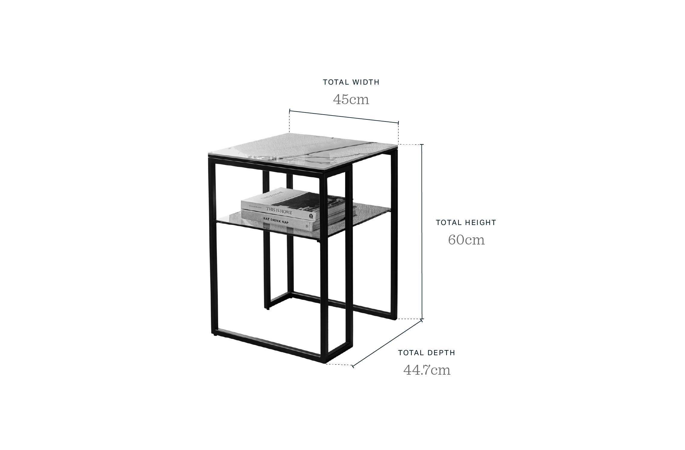 Georgia natural ceramic side table