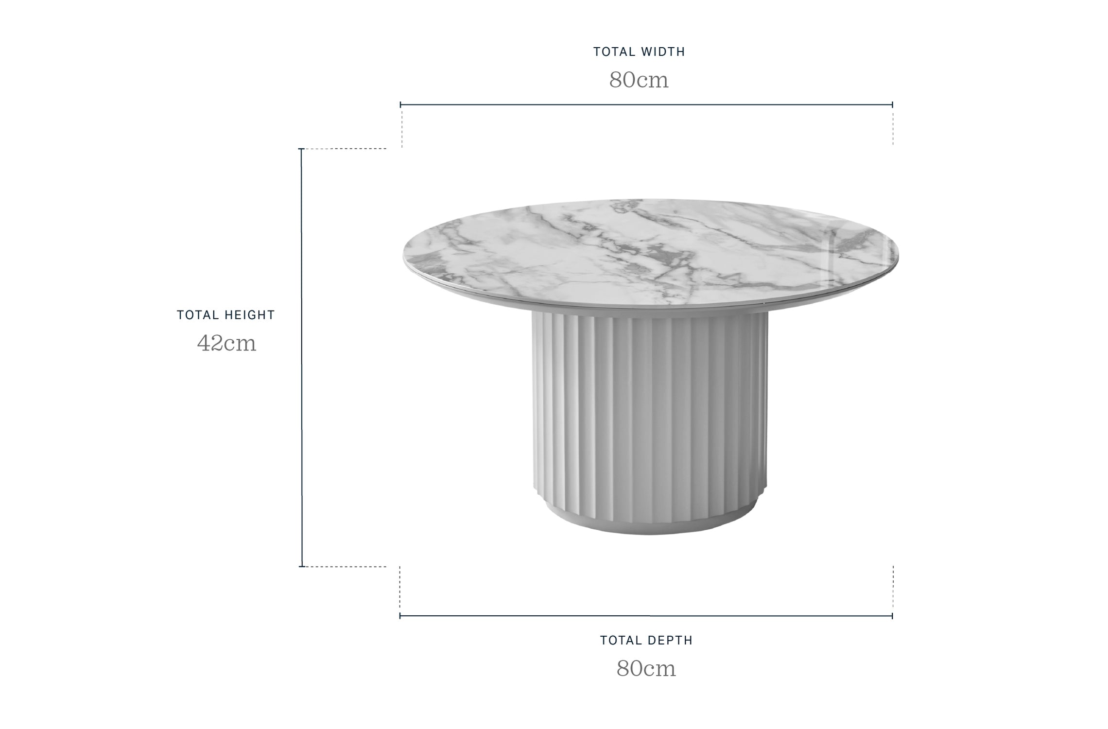 Austin natural ceramic coffee table