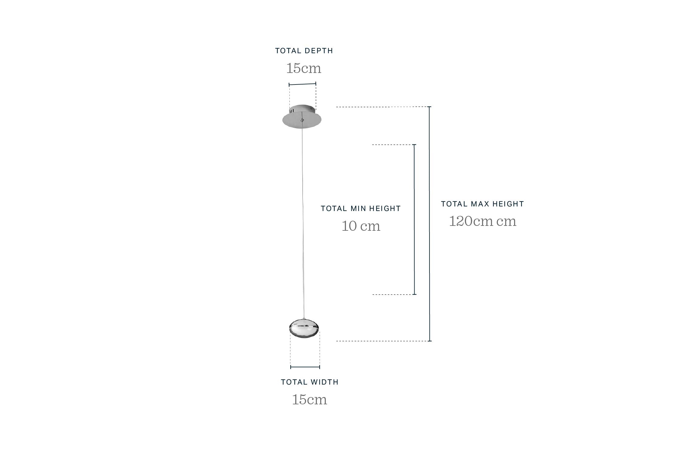 Nina soft gold with clear glass LED adjustable single pendant