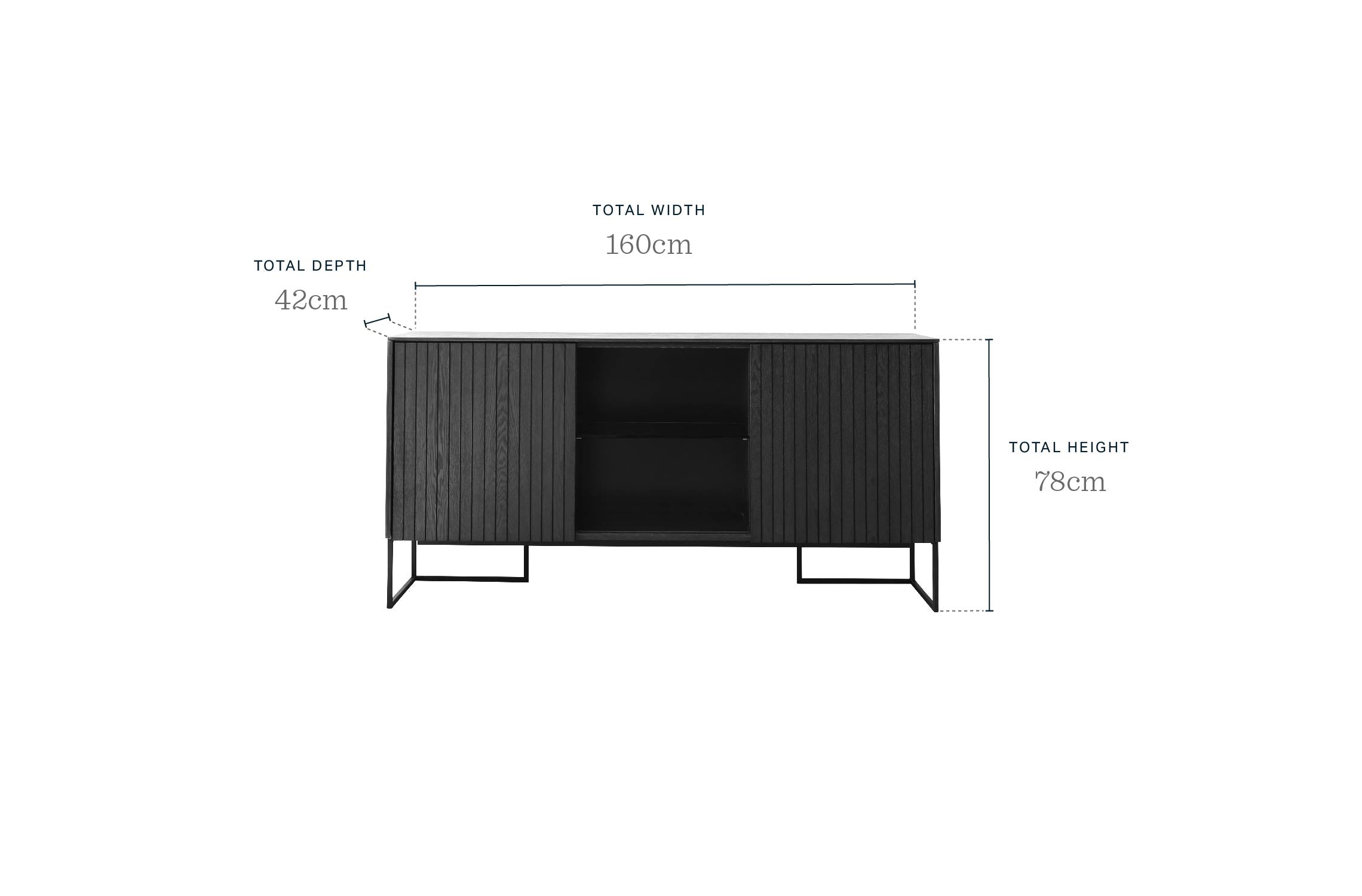 Toronto Dark Ash Sideboard