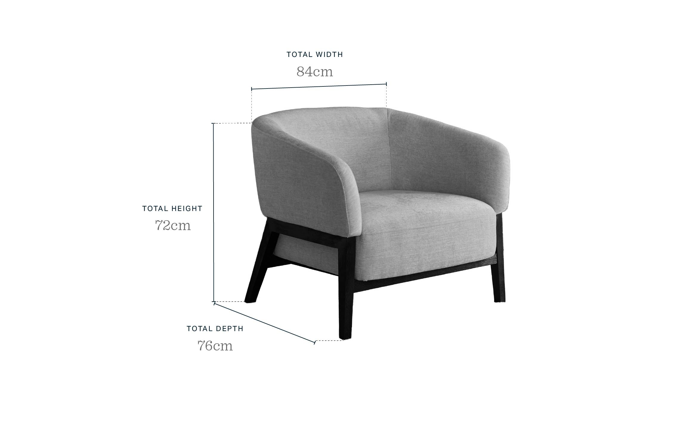 Parker ivory fabric accent chair