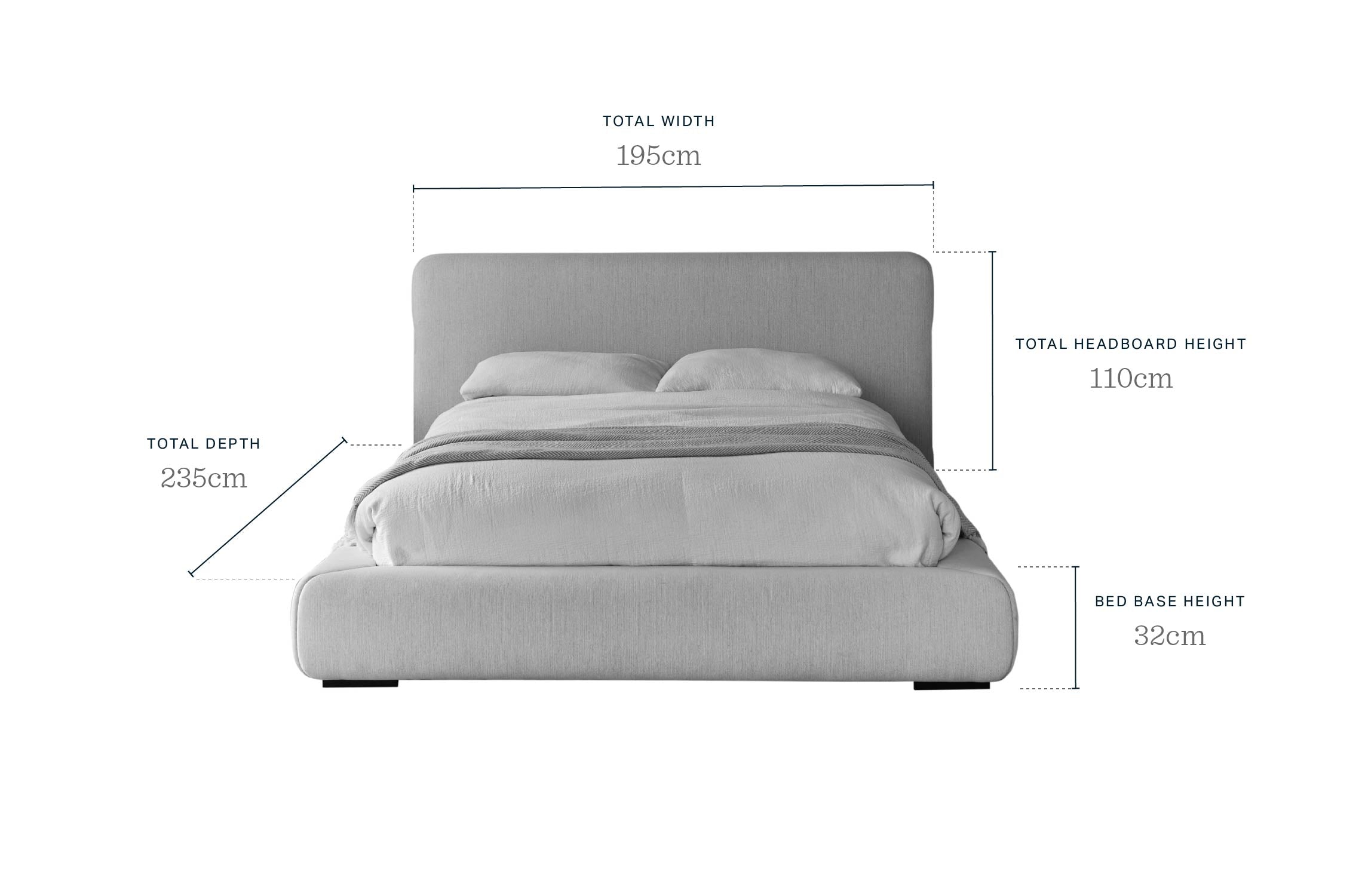 Taylor ivory dual tone fabric king ottoman storage bed