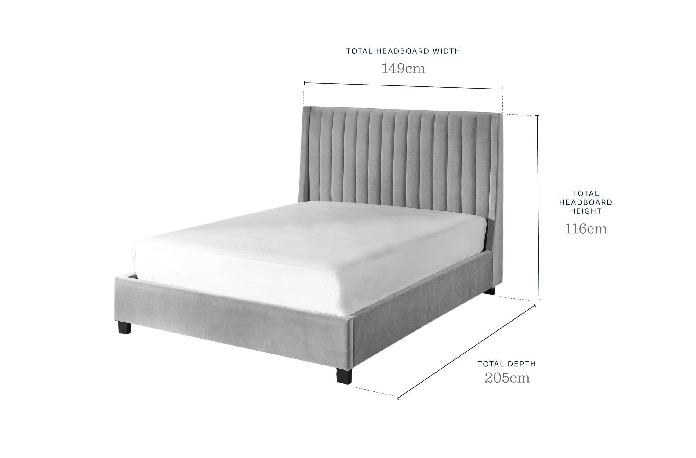 Amalfi mocha fabric double ottoman storage bed