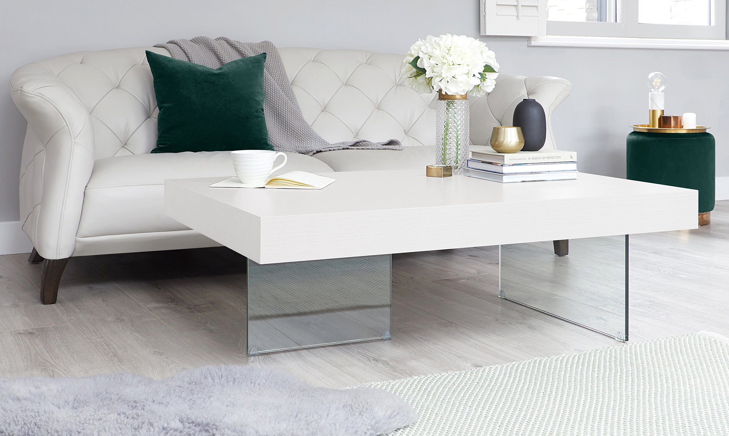 Aria White Oak Large Coffee Table