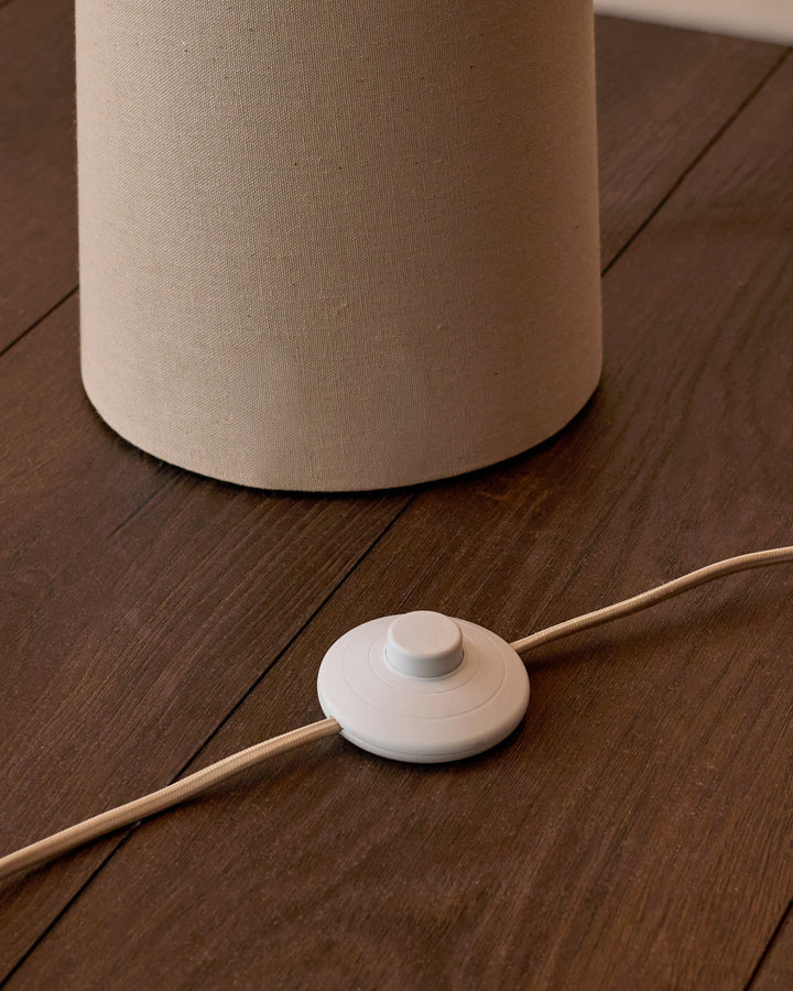 Austin natural linen floor lamp