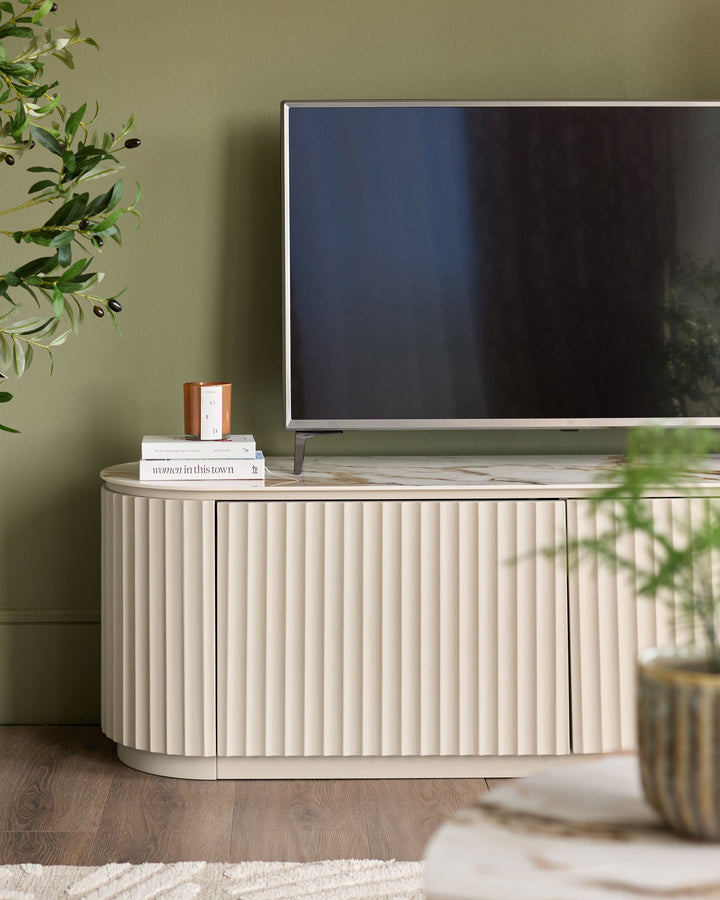Austin natural ceramic TV unit