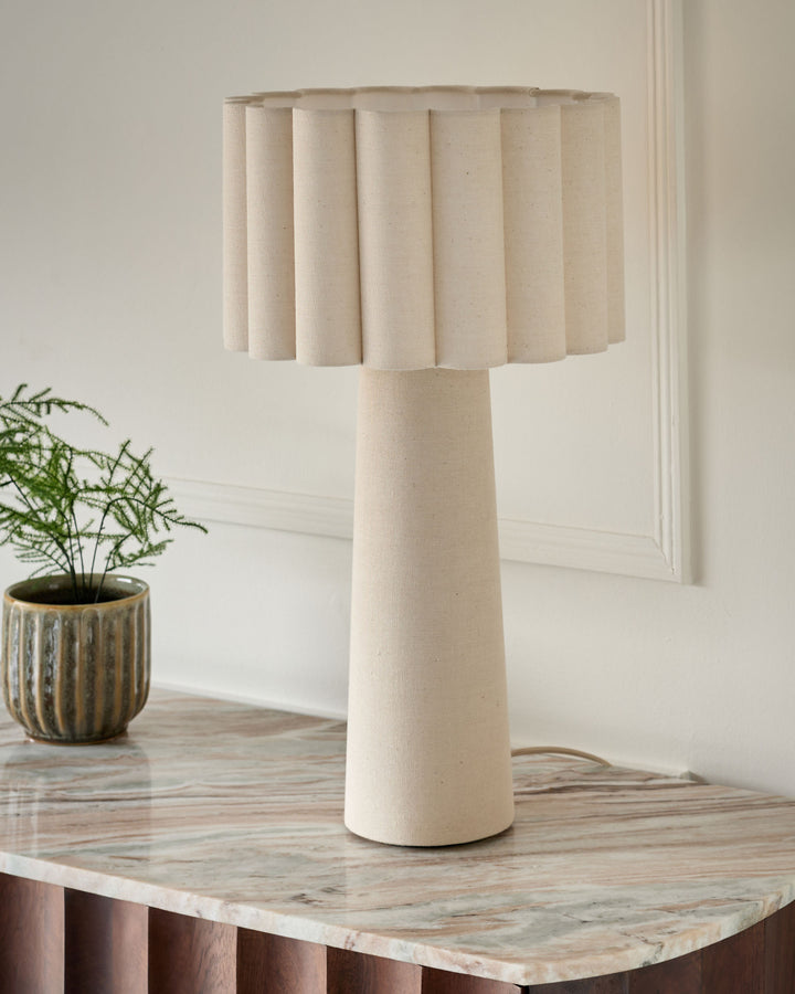 Austin natural linen table lamp