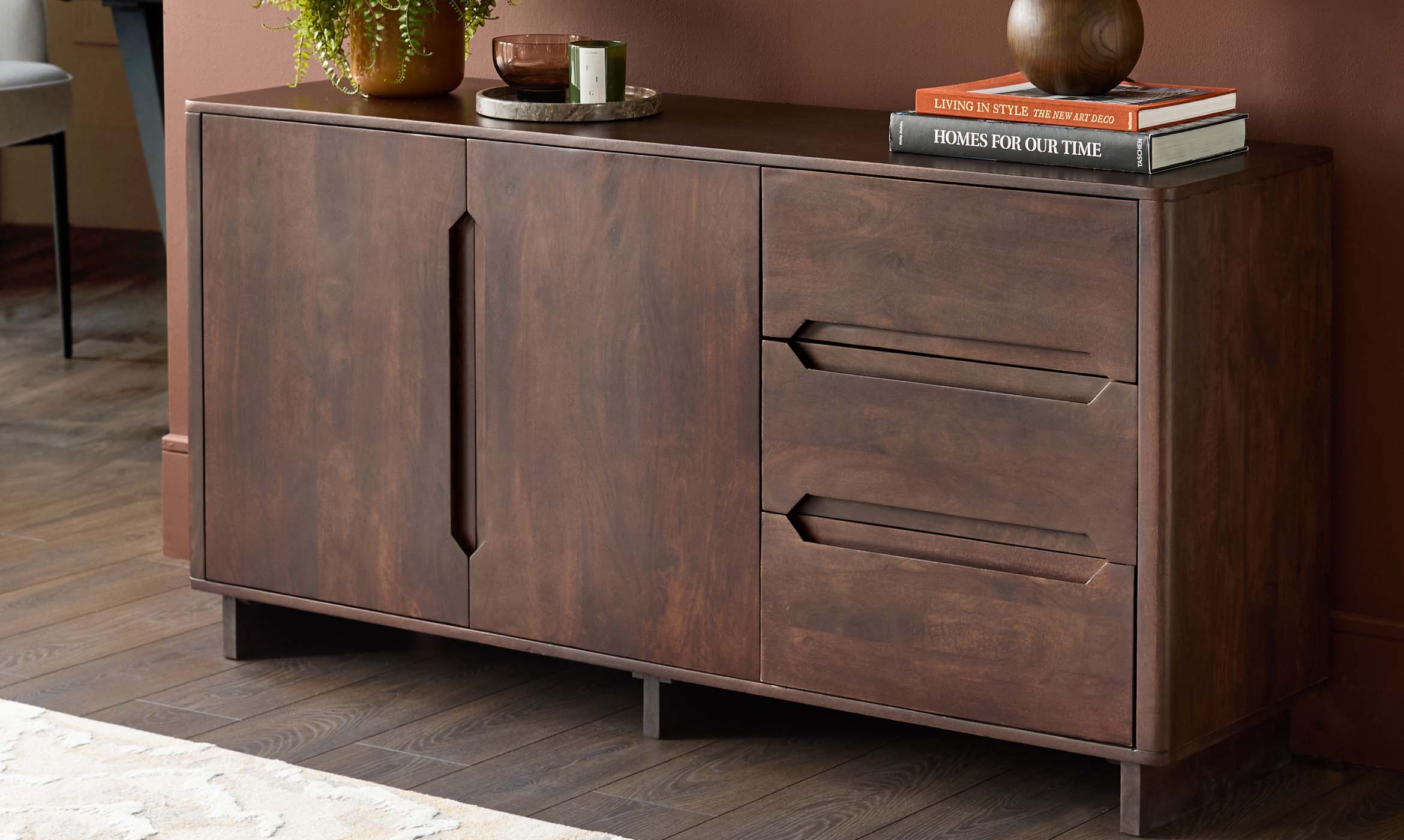 Bryce dark mango wood sideboard