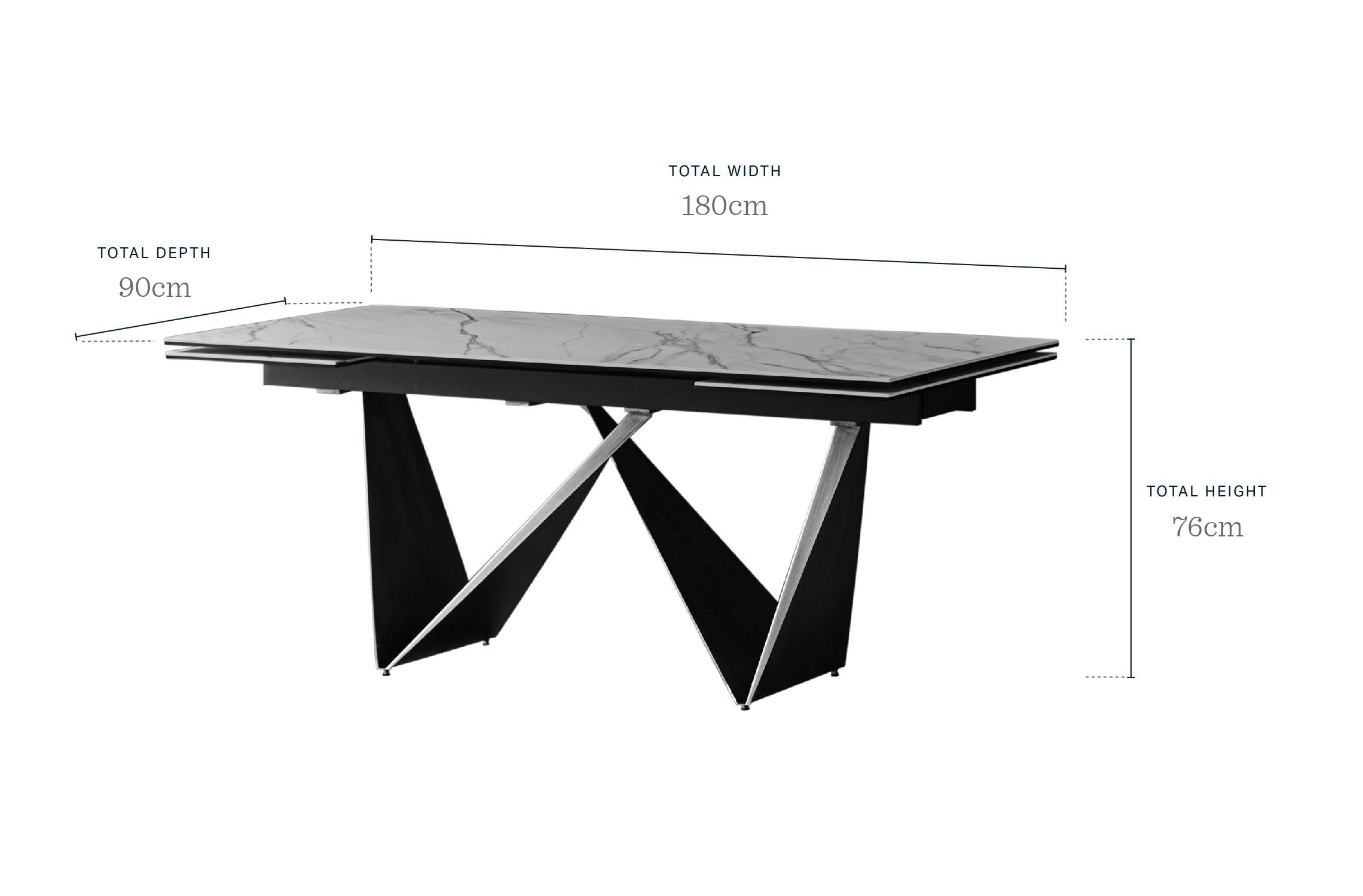 Calenzano Natural Ceramic Extending 8 to 10 Seater Dining Table