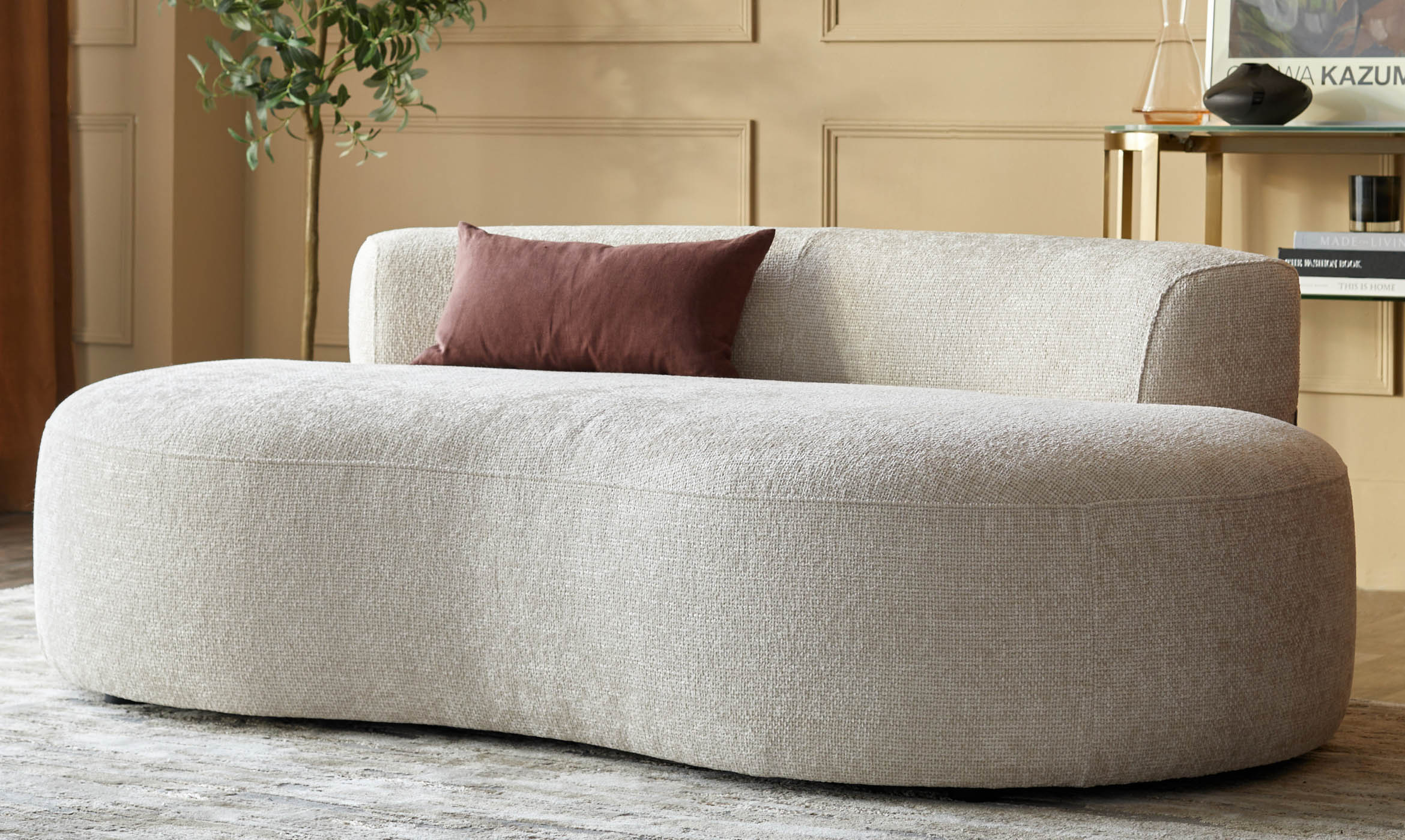 Gianna Natural Weave 2 Seater Sofa