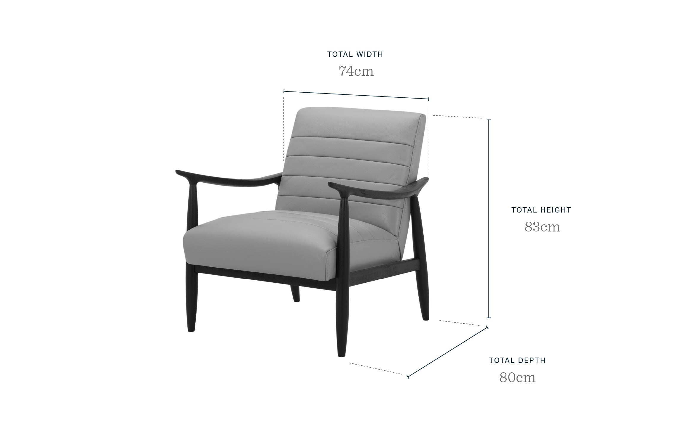 Greyson tan leather occasional chair