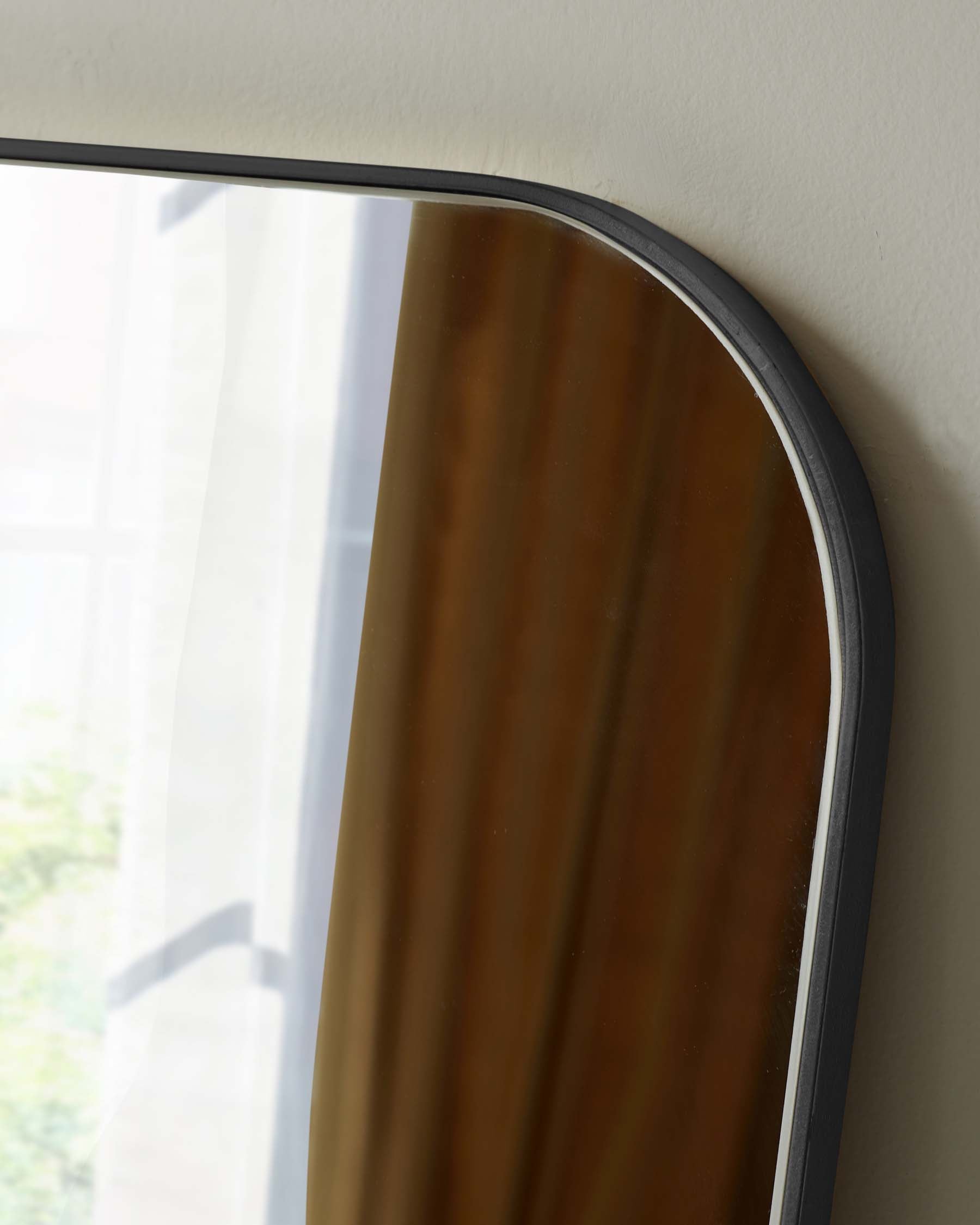 Halden Large Full Length Wall Mirror Black – Danetti
