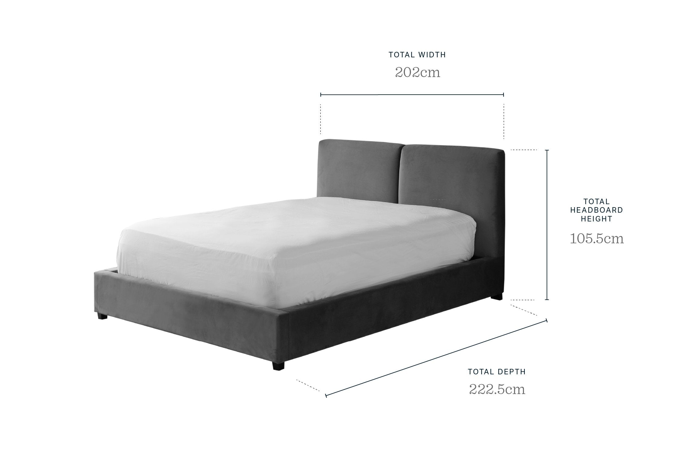 Leona toffee red velvet super king size ottoman bed