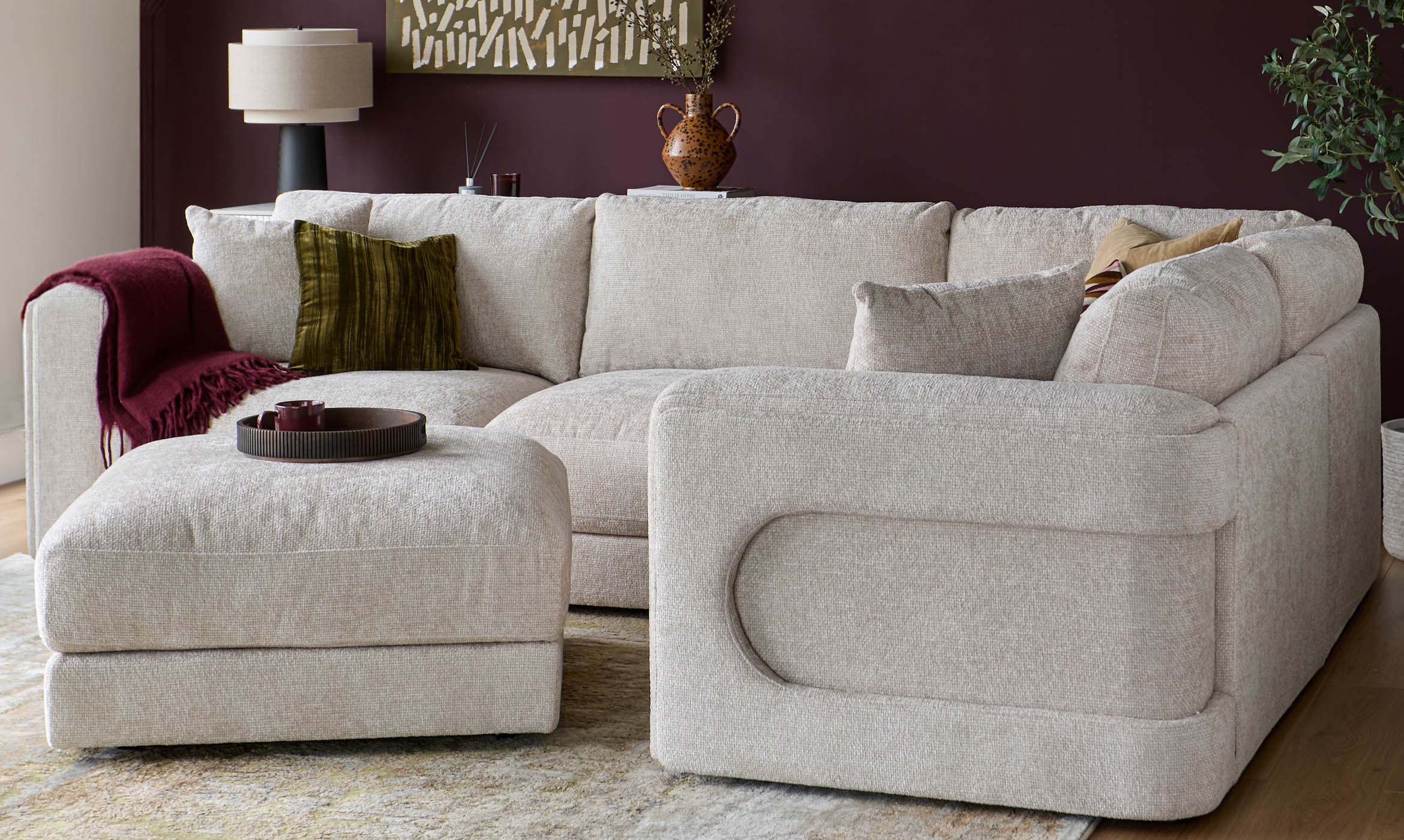 Lynetta natural weave single sofa module