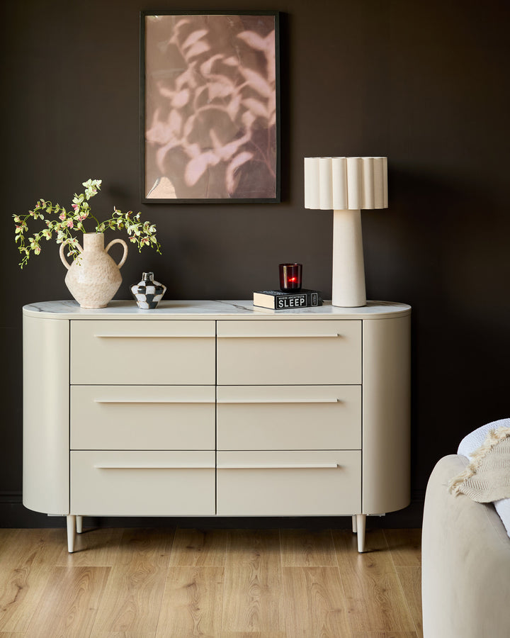 Manhattan natural ceramic chest of drawers