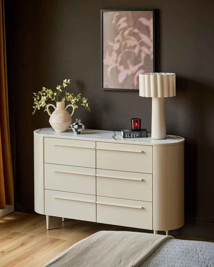 Manhattan natural ceramic chest of drawers