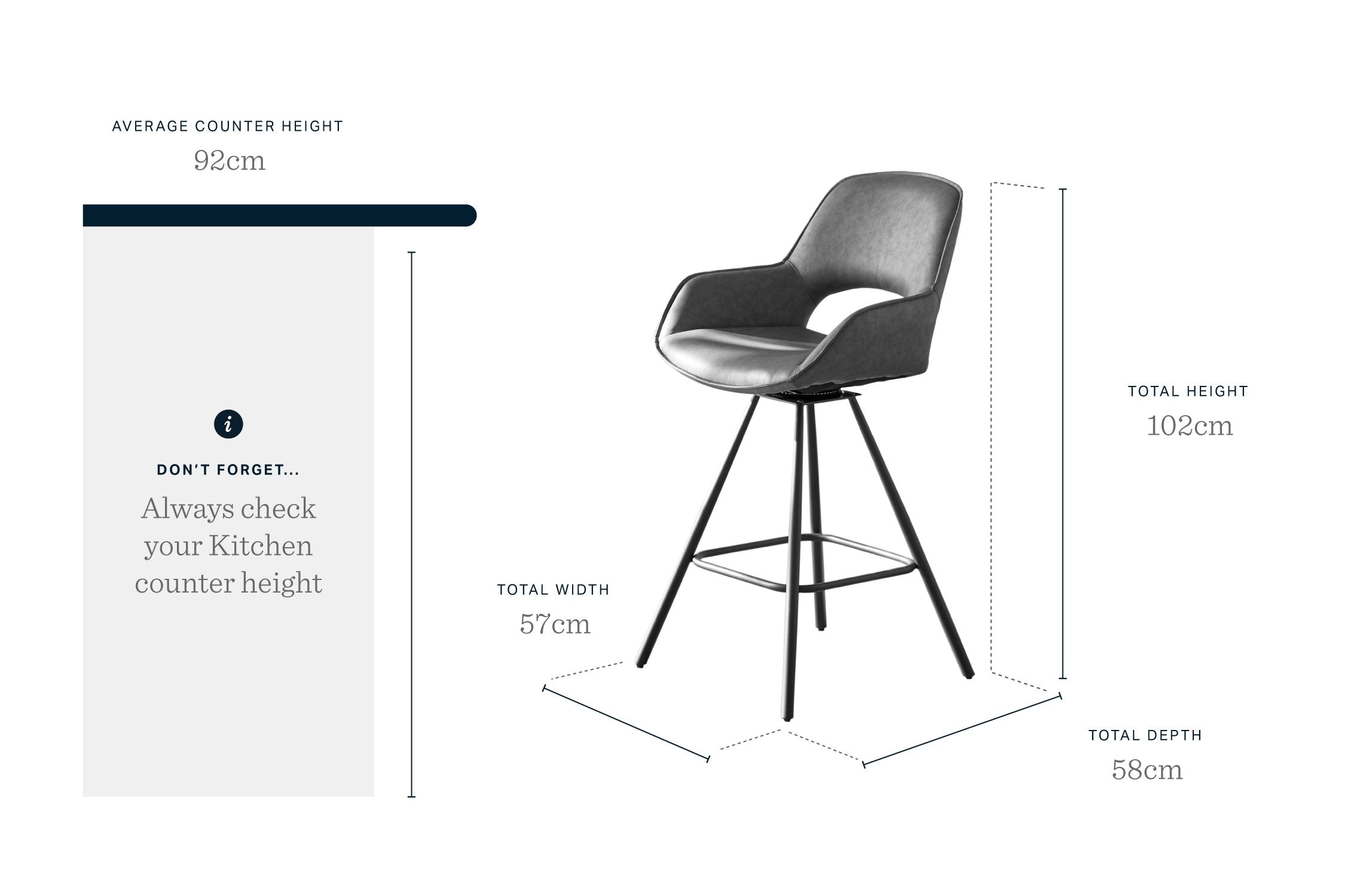 Marlow Tan Faux Leather And Black Metal Swivel Bar Stool