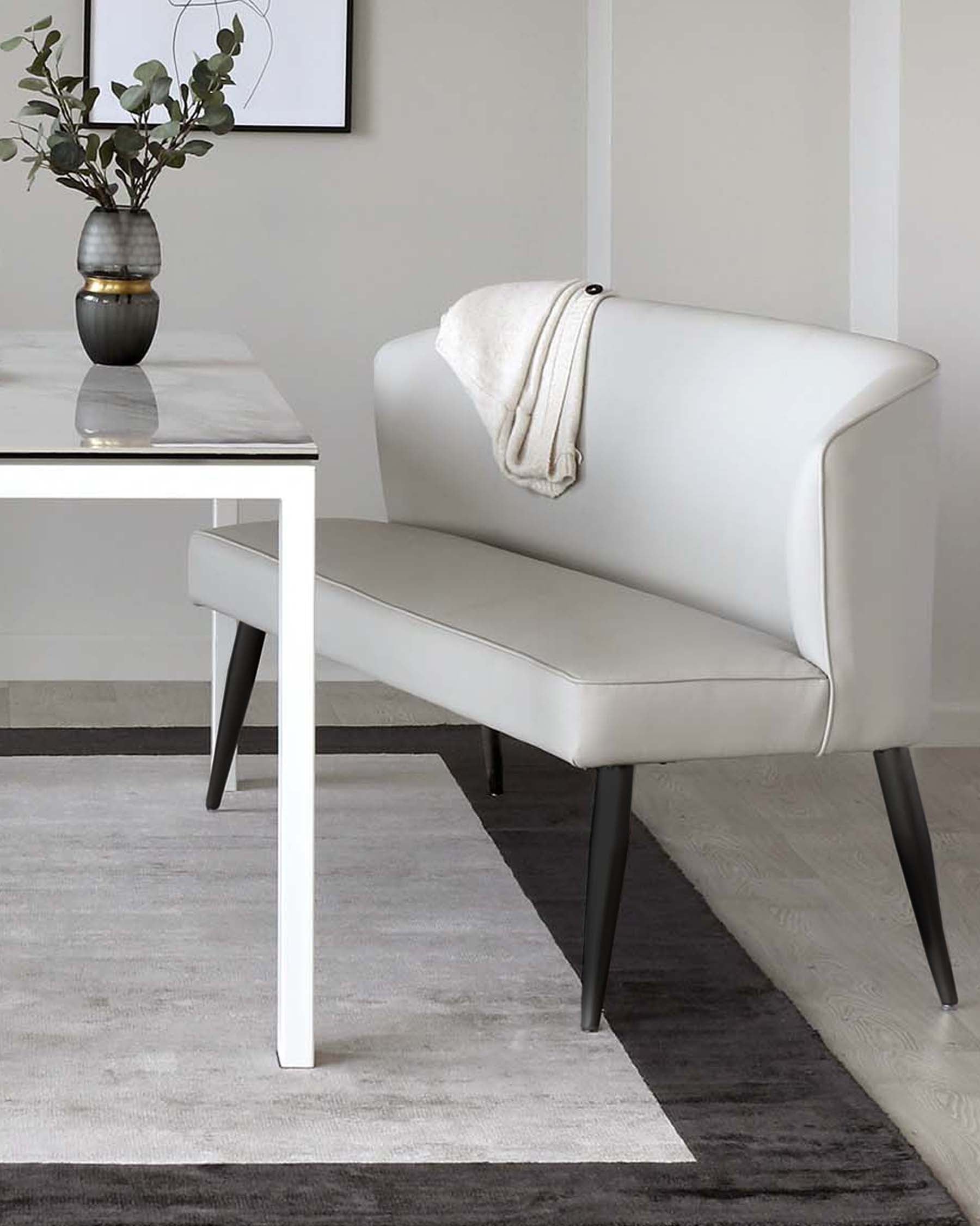 Upholstered Bench Seat With Back Yongqiang Modern Upholstered