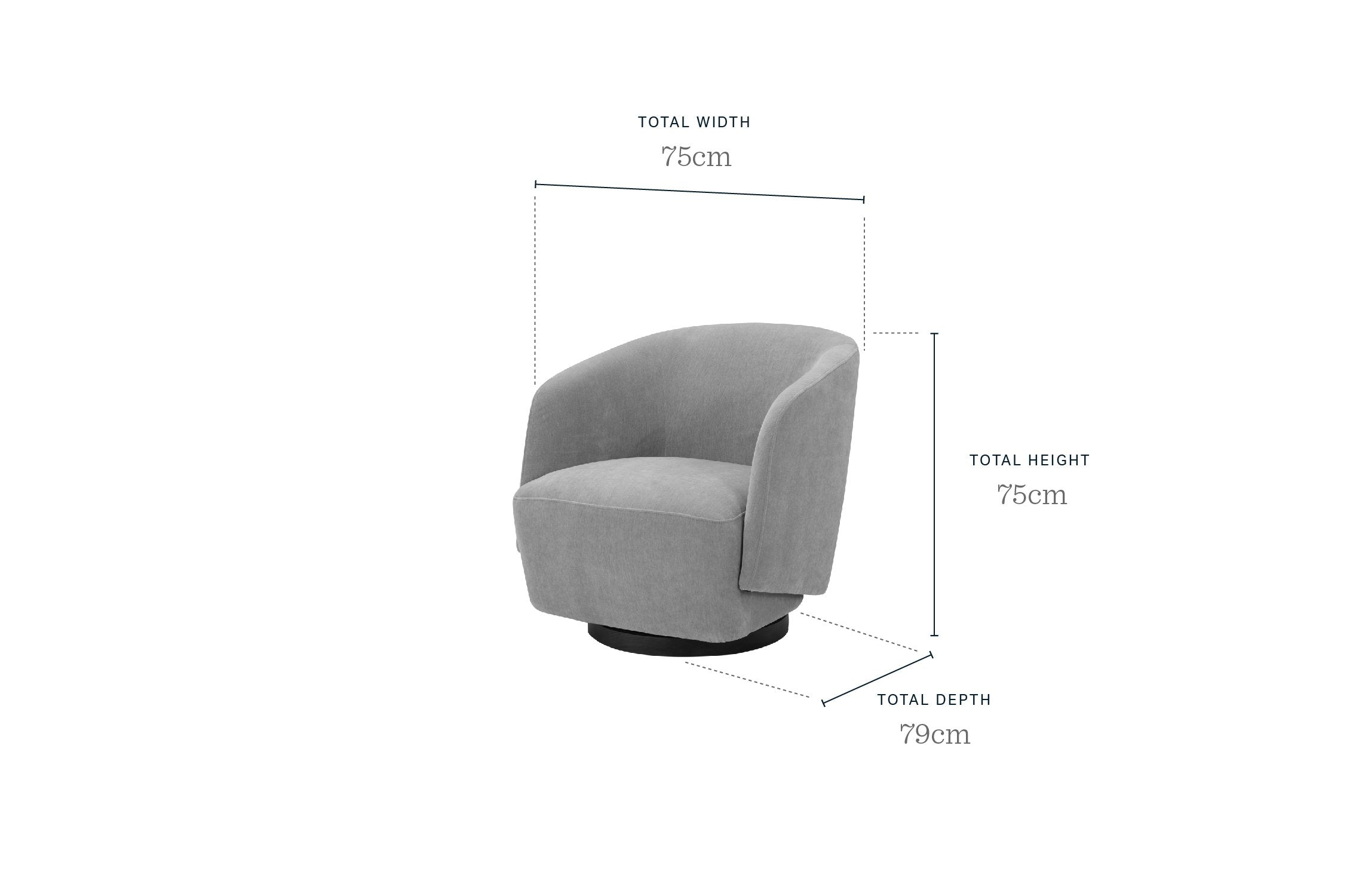 Natalia natural boucle swivel occasional chair