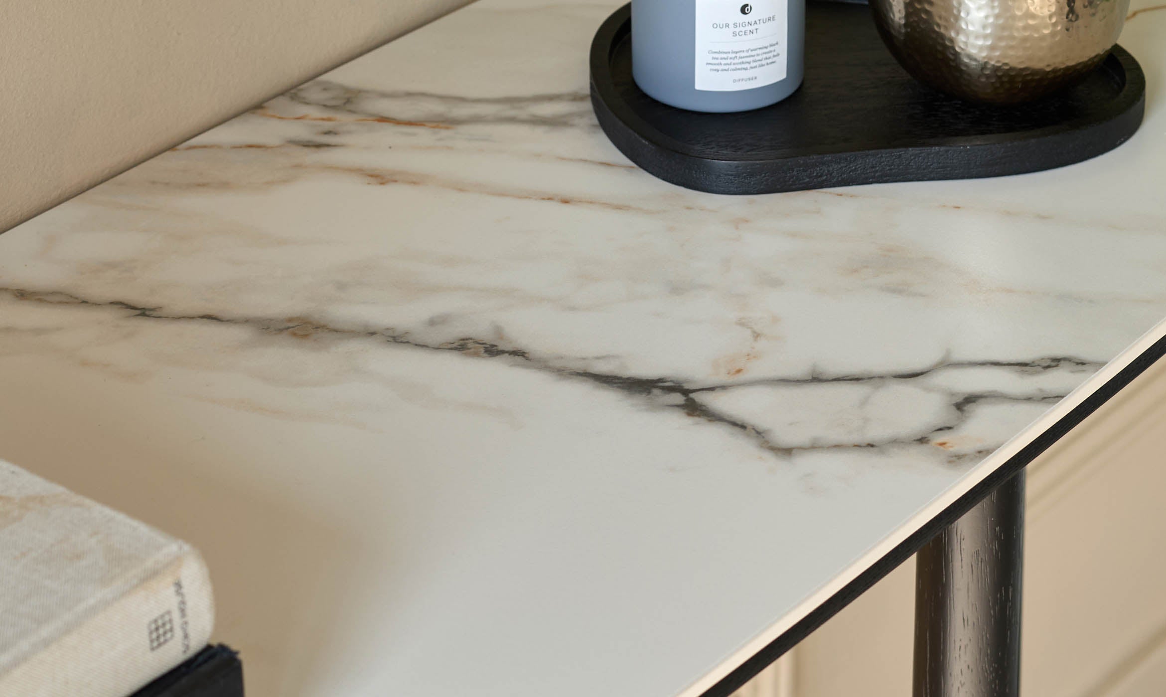 Orlan natural ceramic console table