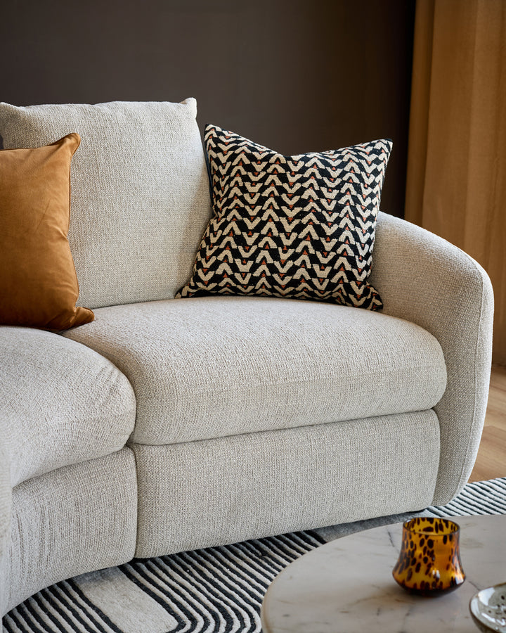 Ottilie natural fabric small left hand facing chaise sofa