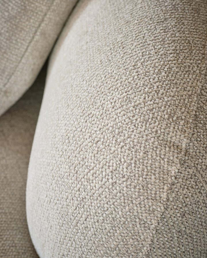 Ottilie natural fabric small right hand facing chaise sofa