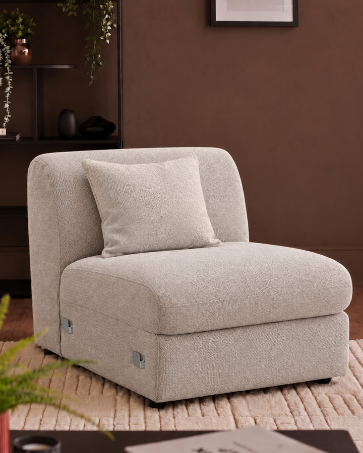 Ottilie natural fabric sofa module
