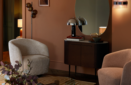 Clover Dark Grey Velvet Bar Stool