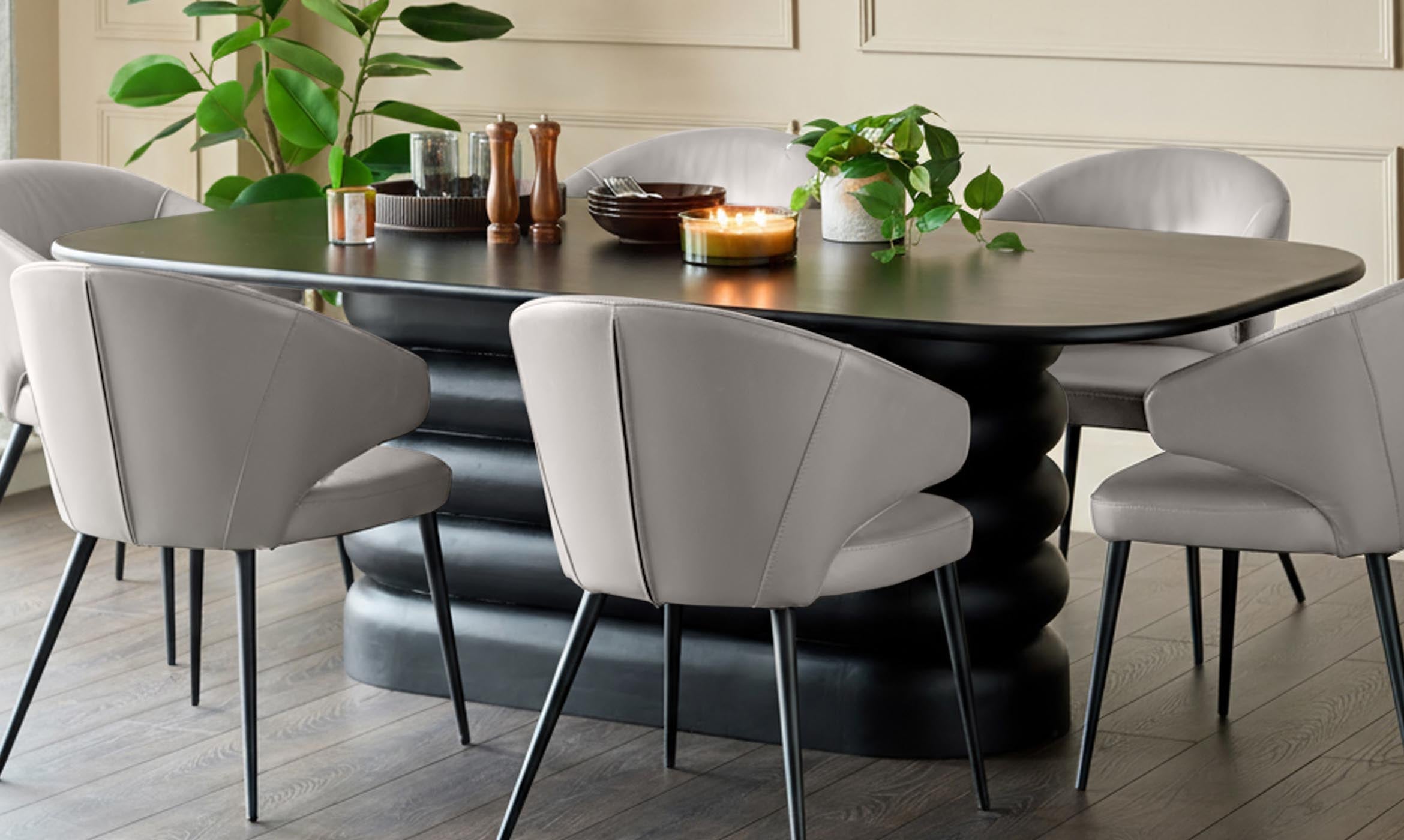 Stylish Real Leather Dining Chairs Now In-Stock!