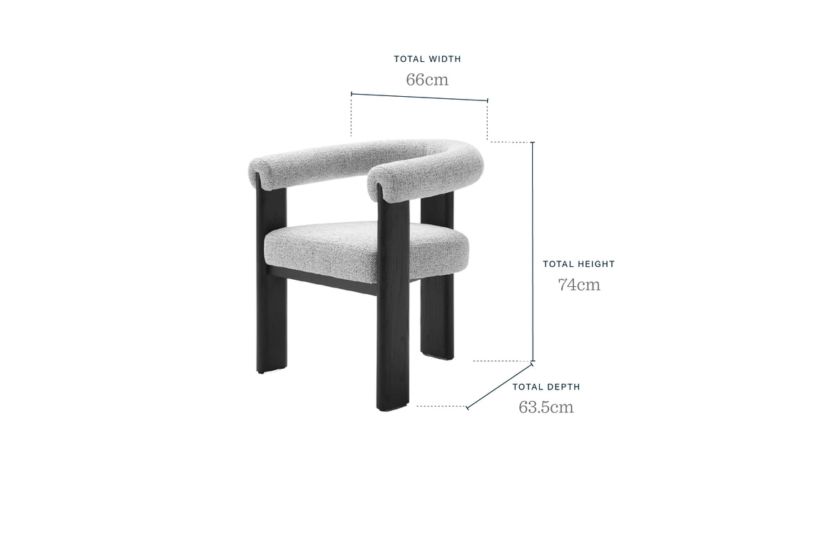 Ghế ăn vải Orion mocha