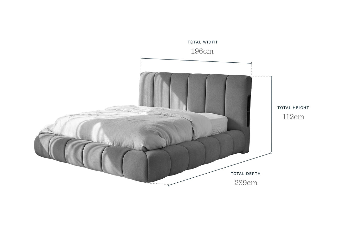 Lillian olive green fabric king size ottoman storage bed