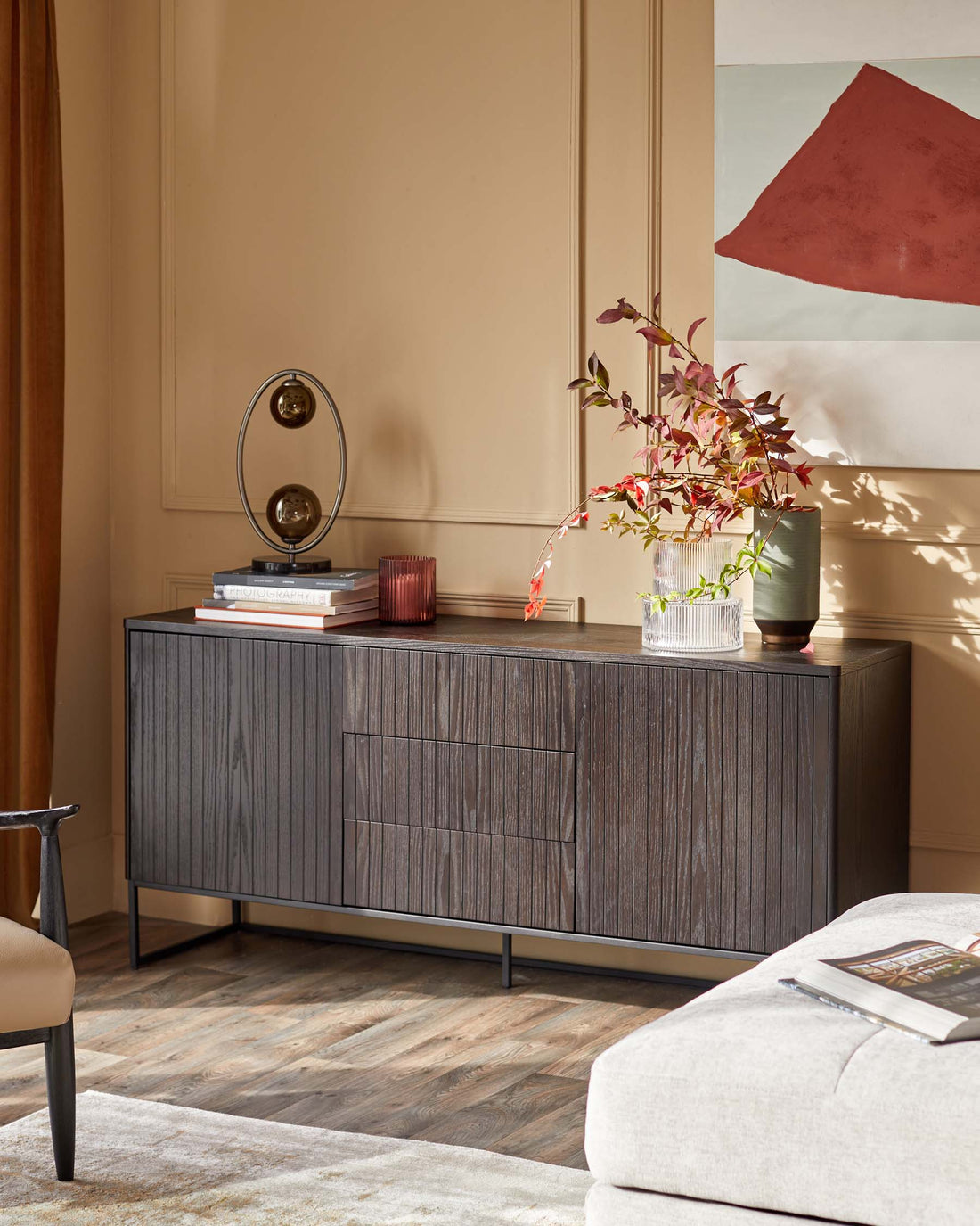 Toronto Modern Dark Wood Sideboard by Danetti