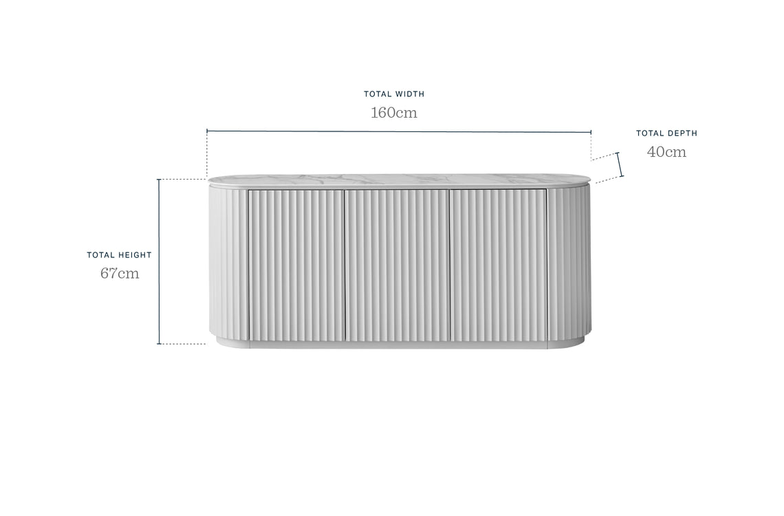 Austin natural ceramic sideboard