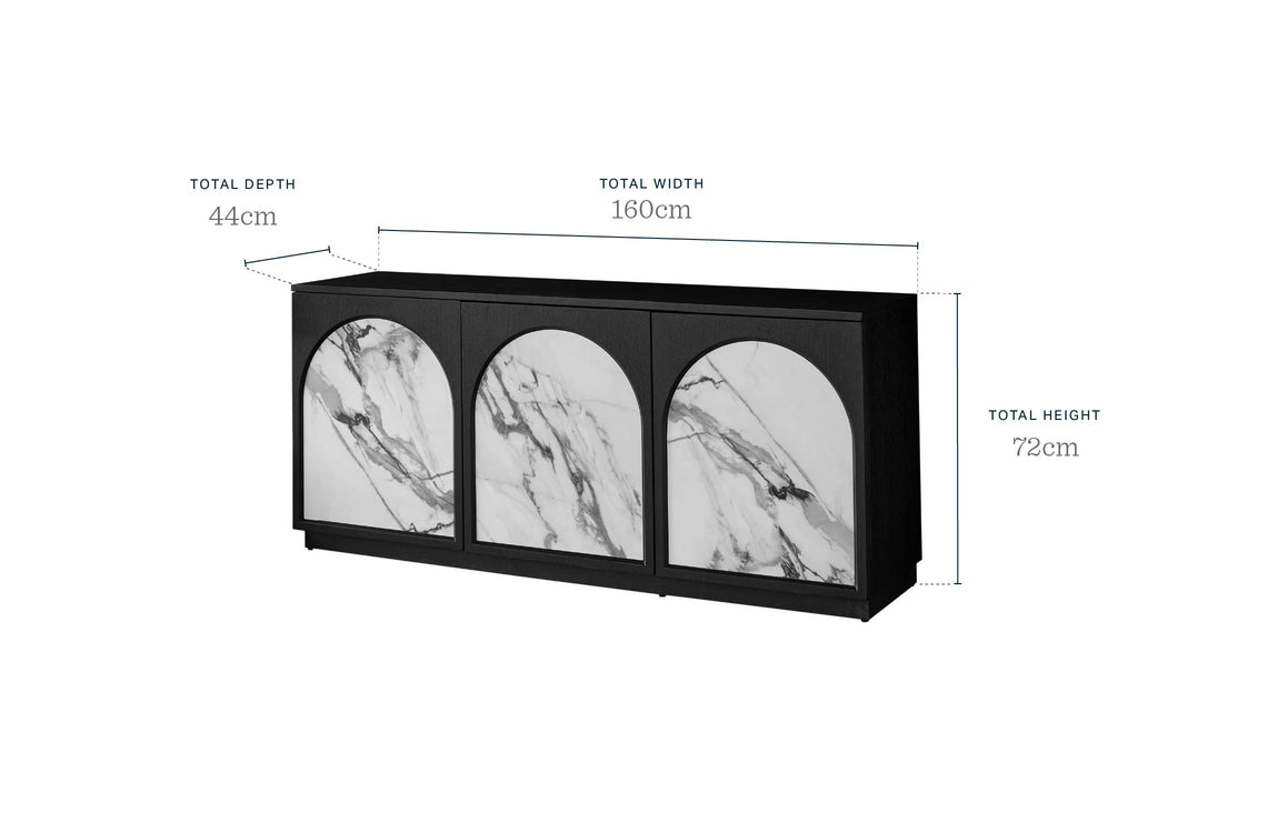 Archie natural ceramic large sideboard
