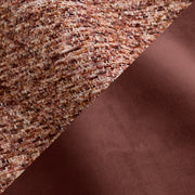 Toffee Red Mosaic Chenille and Toffee Red Signature Velvet