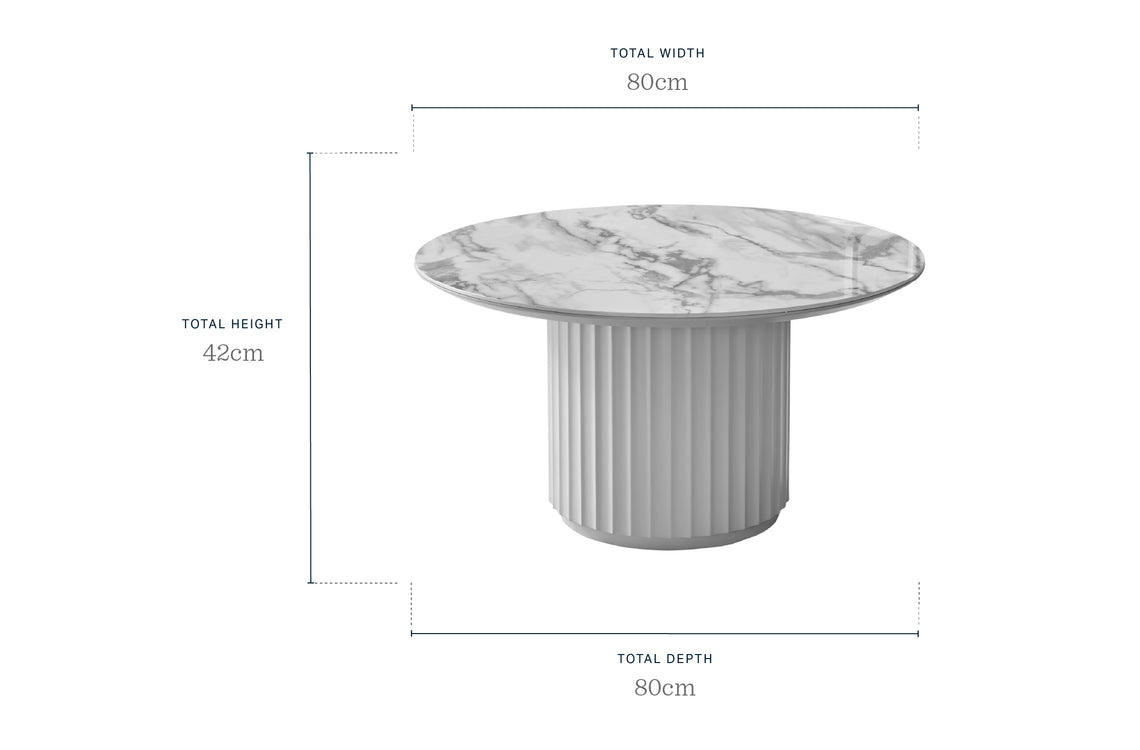 Austin natural ceramic coffee table