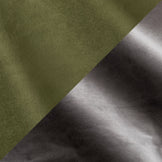 Olive Green Velvet and Mocha Plush Velvet