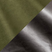 Olive Green Velvet and Mocha Plush Velvet