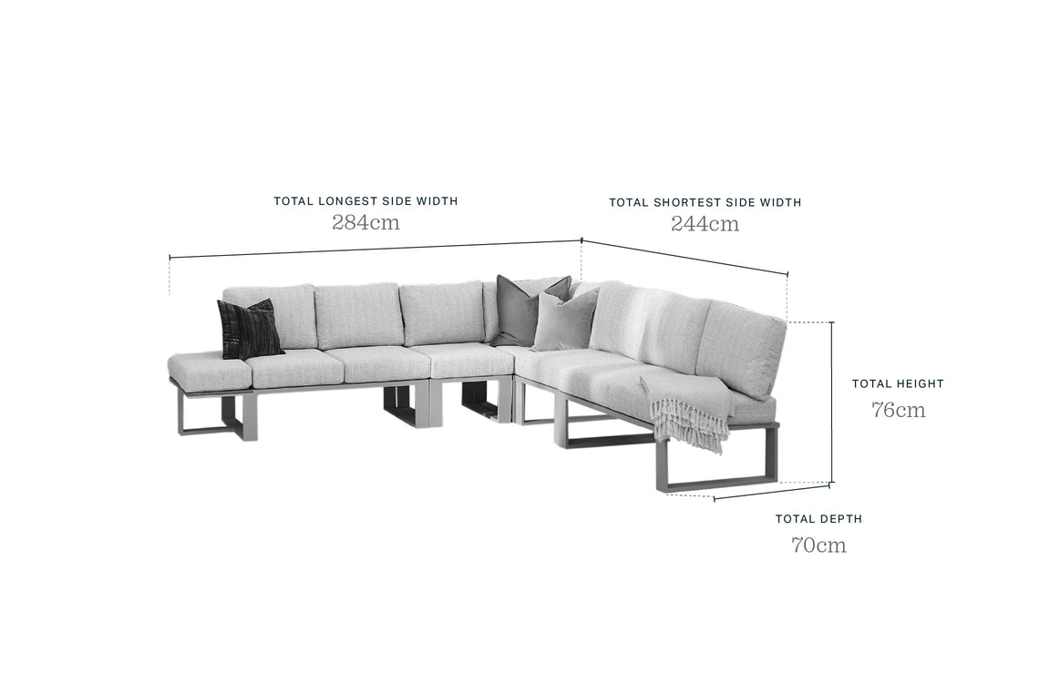 Savannah natural garden extra large corner bench