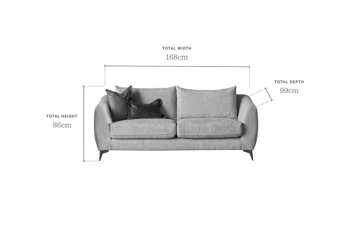 Genevieve natural chunky weave 2 seater sofa