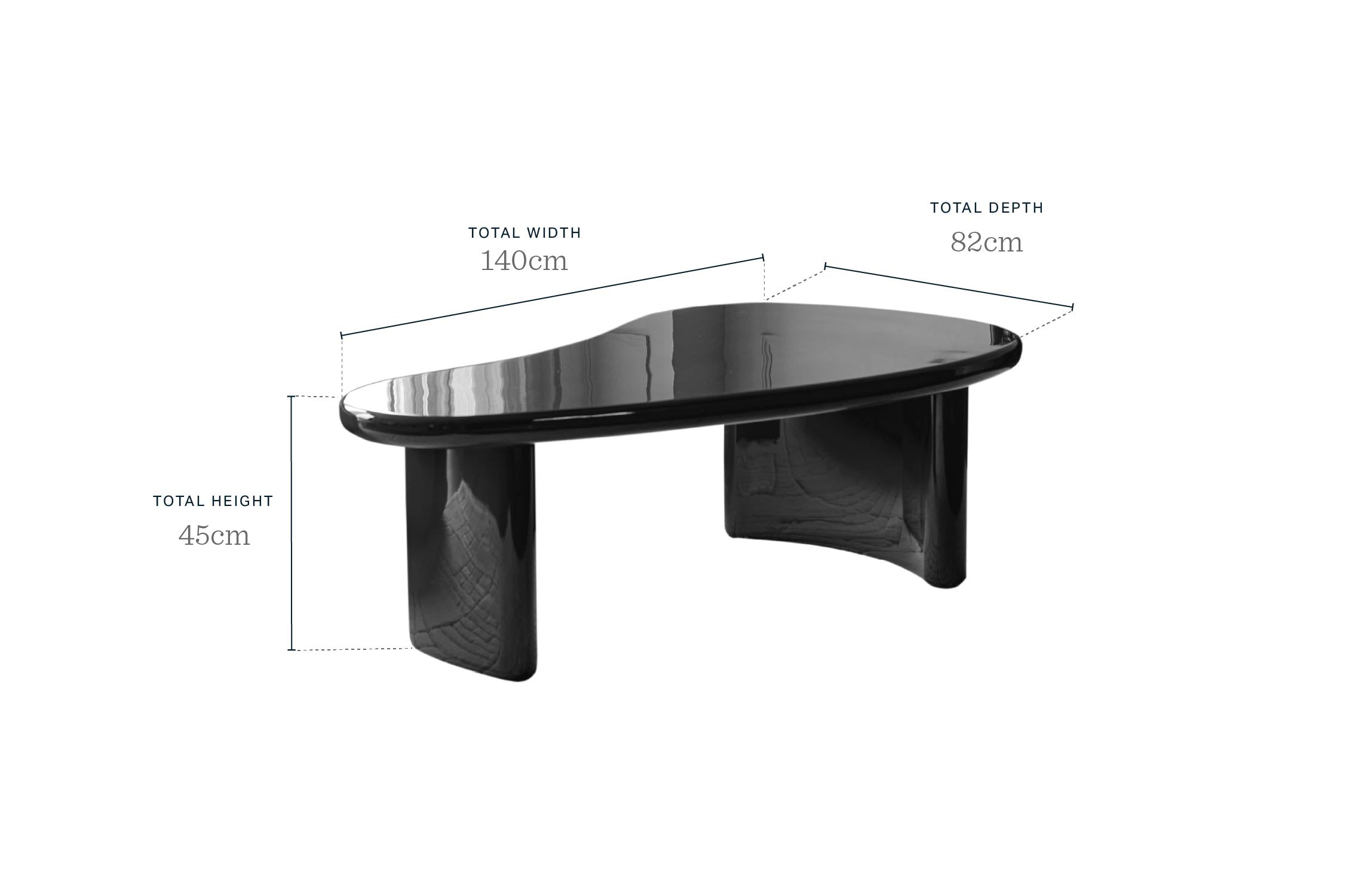 Carmela plum gloss coffee table