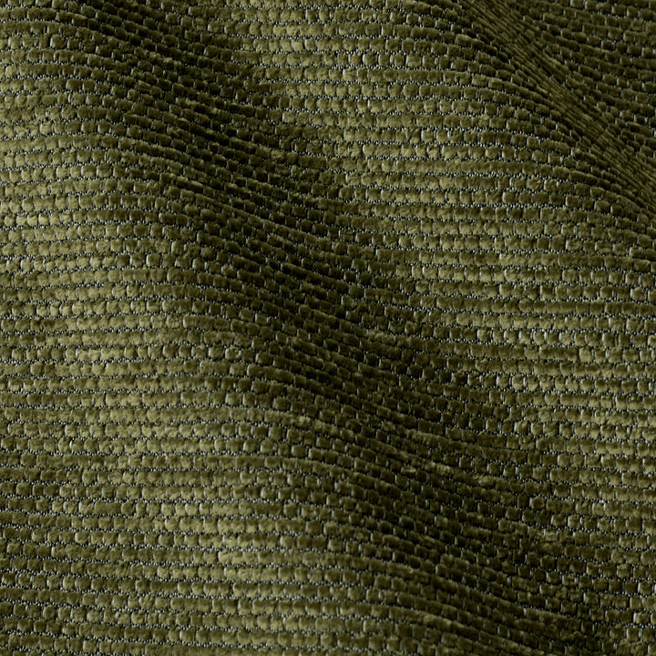 Olive Green Linear Chenille