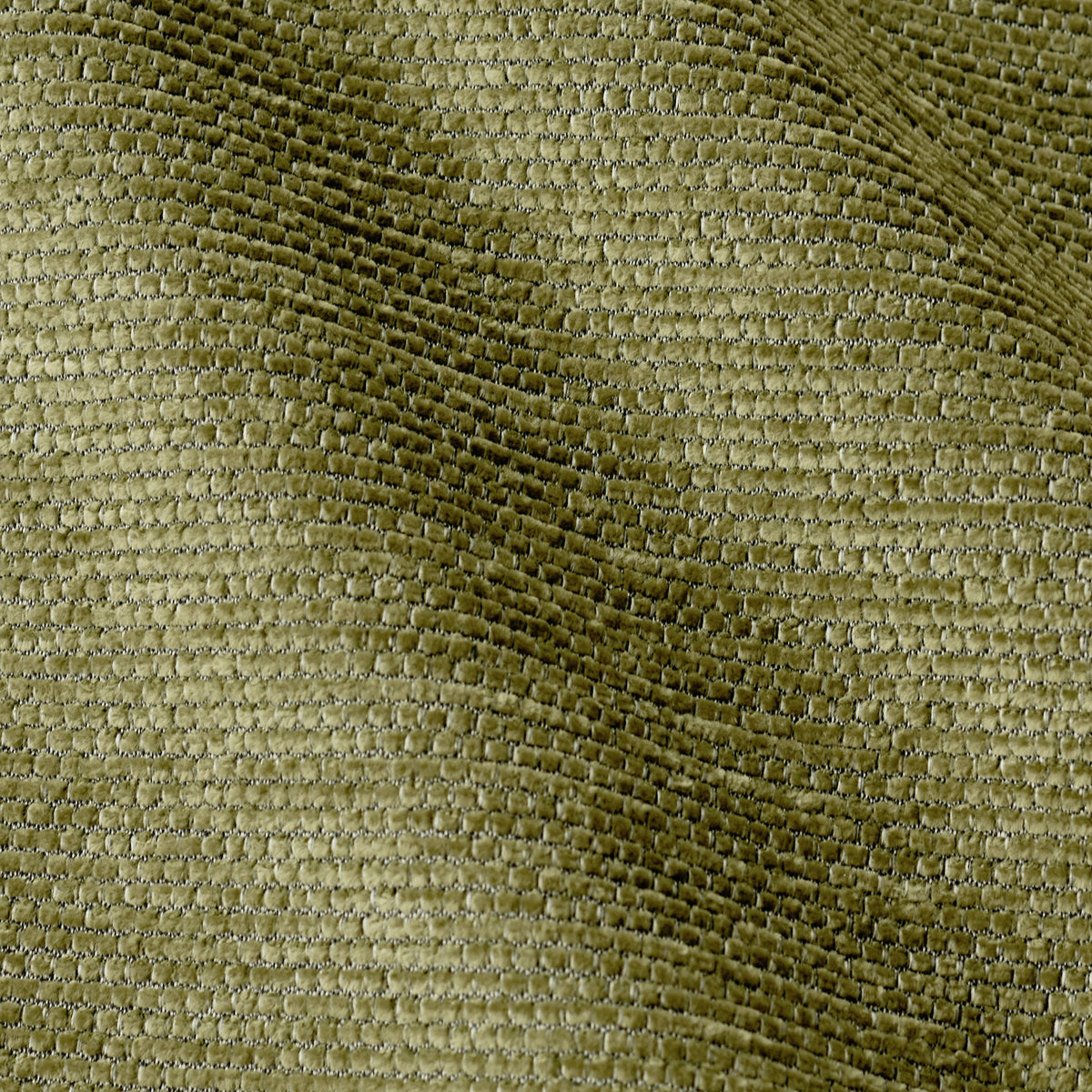 Olive Green Linear Chenille