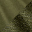 Olive Green Linear Chenille and Pistachio Green Smooth Plush Fabric